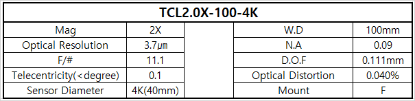 TCL2.0X-100-4K 상세스펙 1