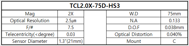 TCL2.0X-75D-HS3 상세스펙 1
